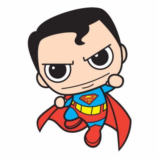 Chibi Siêu Nhân - Bức tranh siêu đẹp và dễ thương về Superman