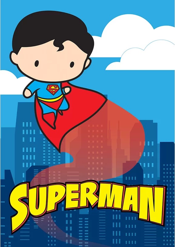 Chibi Siêu Nhân - Bức tranh siêu đẹp và dễ thương về Superman