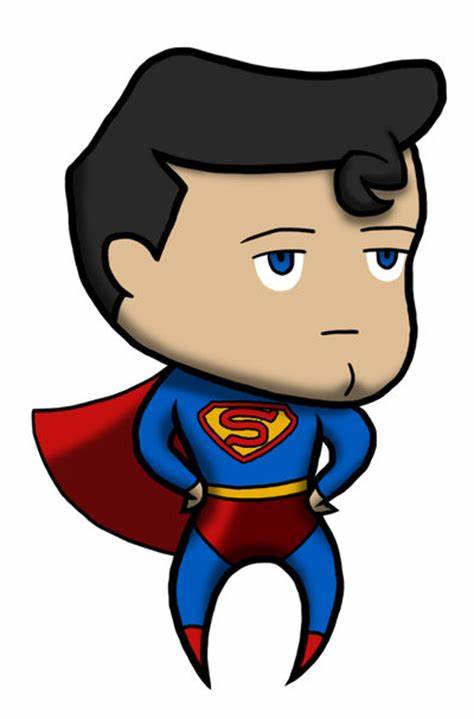 Chibi Siêu Nhân - Bức tranh siêu đẹp và dễ thương về Superman