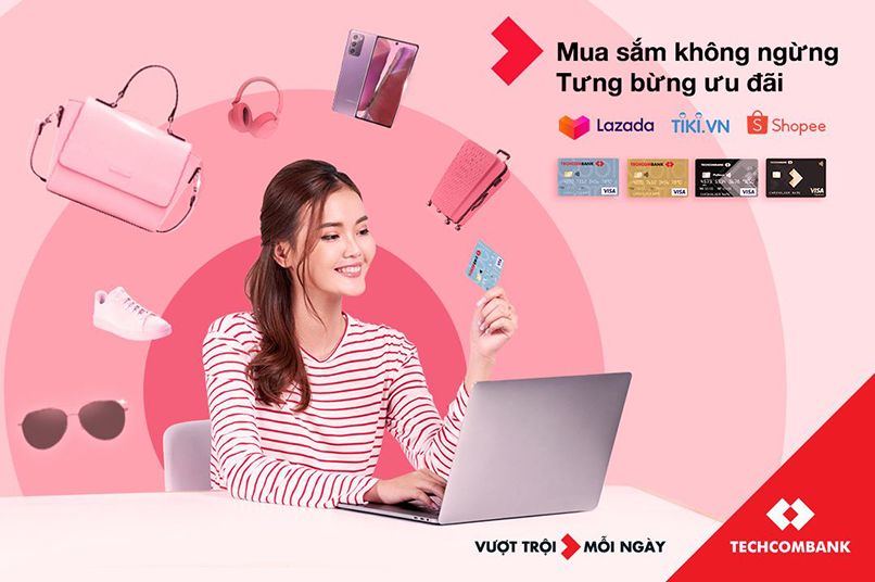 Top 8 thẻ tín dụng miễn phí thường niên trọn đời tại Techcombank