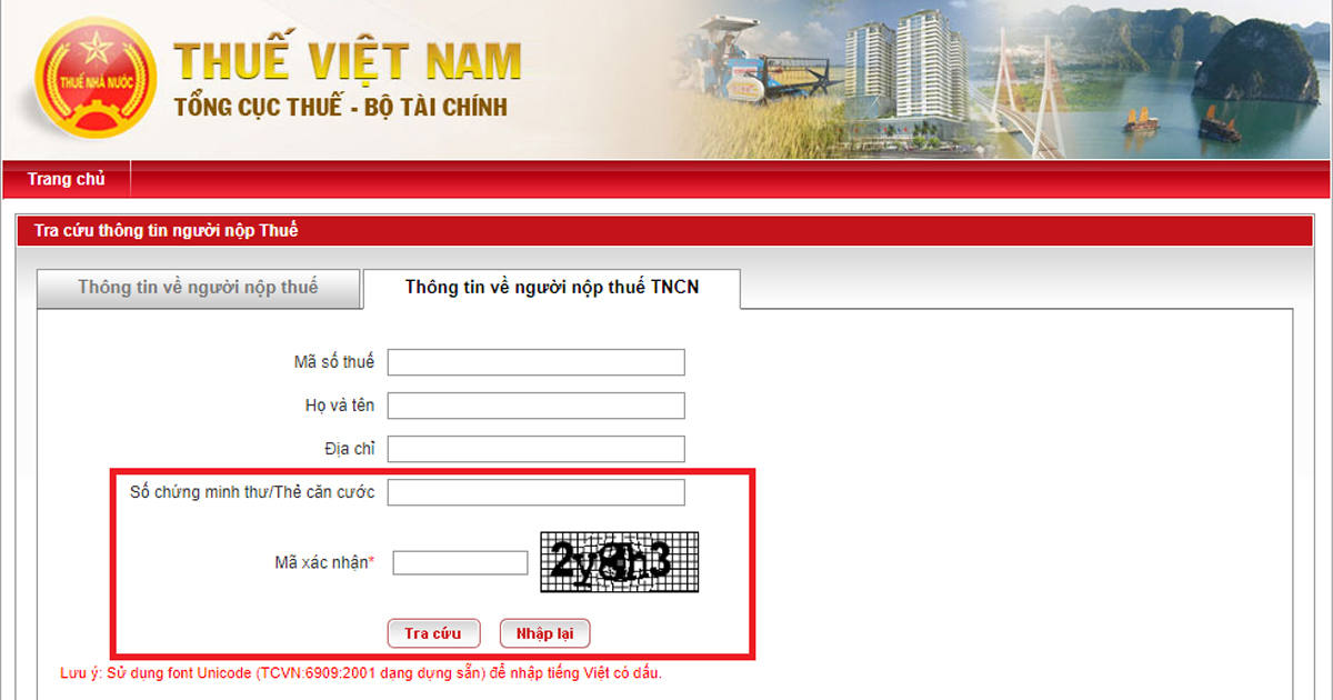 Hướng dẫn tra cứu Mã số thuế bằng CMND và CCCD mới