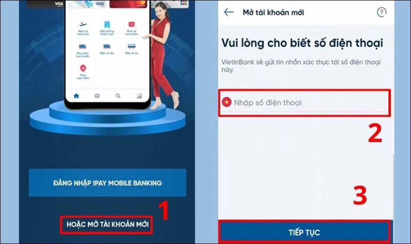 Cách mở tài khoản Vietinbank online miễn phí tại nhà