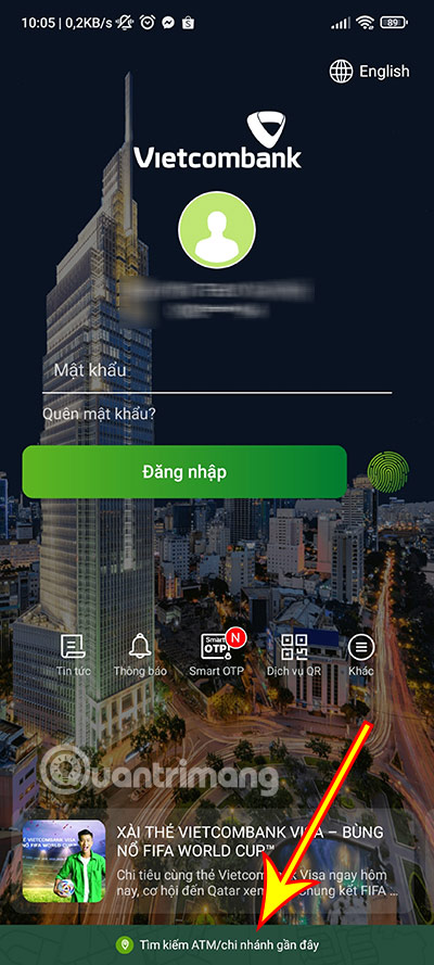 Hướng dẫn cách tìm ATM Vietcombank gần bạn