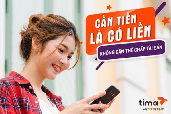 Vay tiền chấp nhận nợ xấu nhóm 5 tại Tima đơn giản, lãi suất chỉ 15,95%/năm