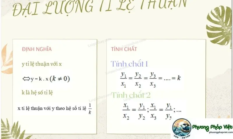 Thế Nào Là Tỉ Lệ Thuận? Các Nguyên Lý Cơ Bản