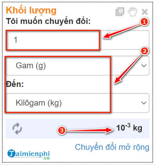 1g bằng bao nhiêu kg? Quy đổi gram sang kg nhanh chóng