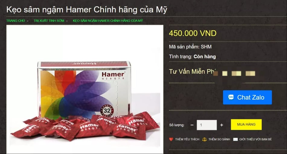 Sau cảnh báo có chứa chất cấm, kẹo sâm