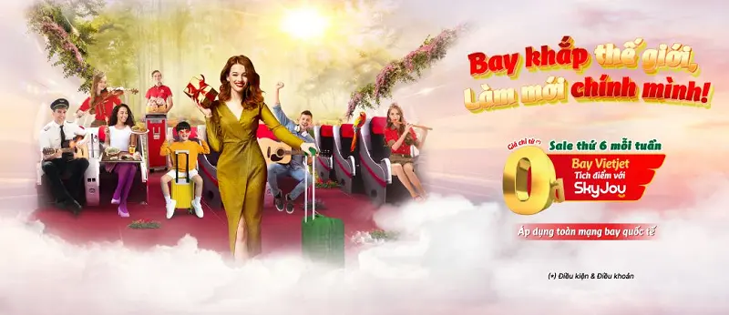 Mã giảm giá VietJet Air - Cập nhật tháng 7/2024