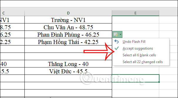 Cách gộp 2 cột Họ và Tên trong Excel không mất nội dung