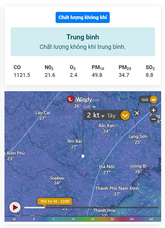 Thời tiết Xã Cát Trù - Cẩm Khê - Phú Thọ hôm nay