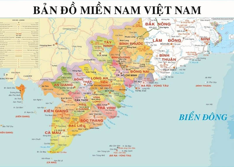 Bản đồ Việt Nam và bản đồ hành chính 63 tỉnh thành mới nhất