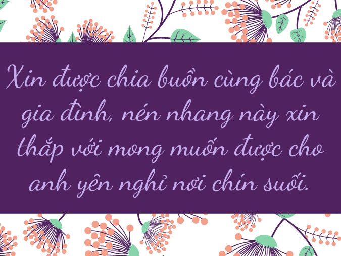 120 lời chia buồn đám tang, lời viếng đám tang chia buồn cùng gia đình người đã mất