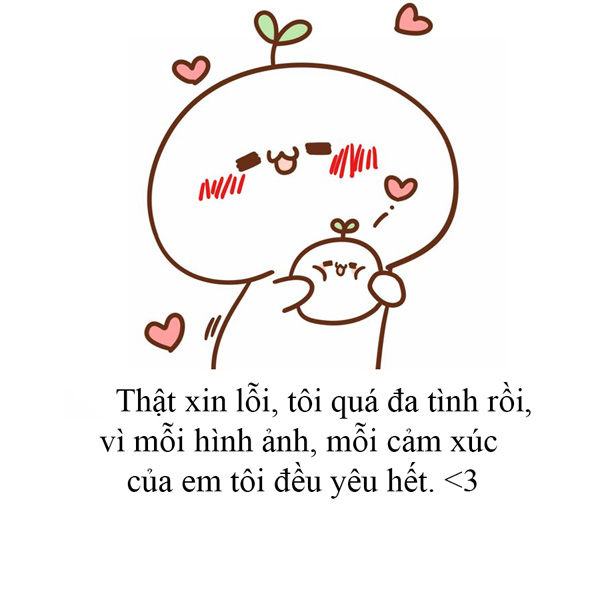 Bộ sưu tập meme xin lỗi đáng yêu, dễ thương và hài hước