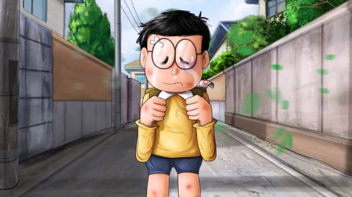 100 hình ảnh Nobita buồn, dễ thương và phong cách