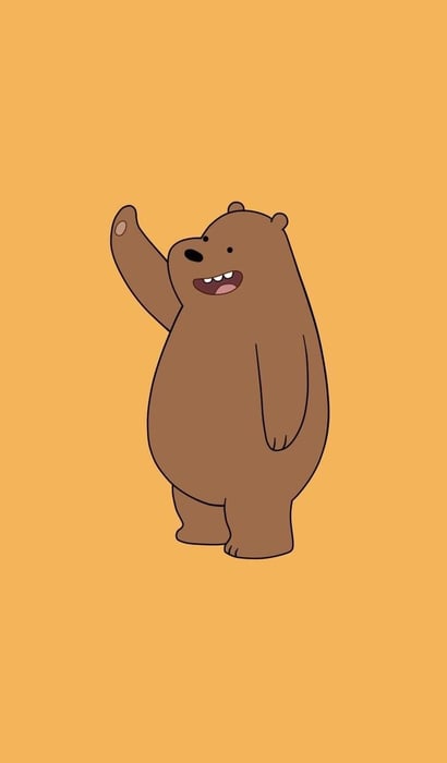 Bức tranh nền We Bare Bears đẹp lung linh