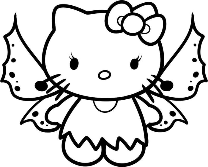 Bộ sưu tập tranh tô màu Hello Kitty đáng yêu