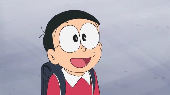 Nobita trong anime vô cùng phong cách