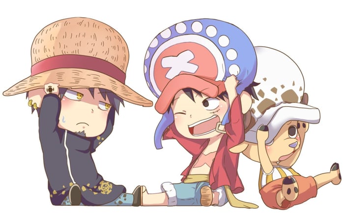 Luffy chibi ngầu - Bức tranh đẹp lung linh