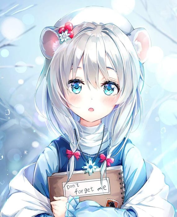 Ảnh đẹp nhất về Anime Girl tóc trắng