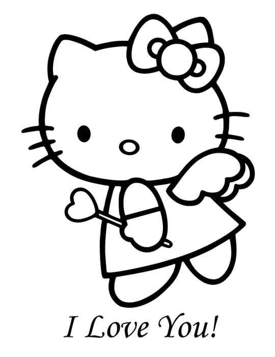 Bộ sưu tập tranh tô màu Hello Kitty đáng yêu