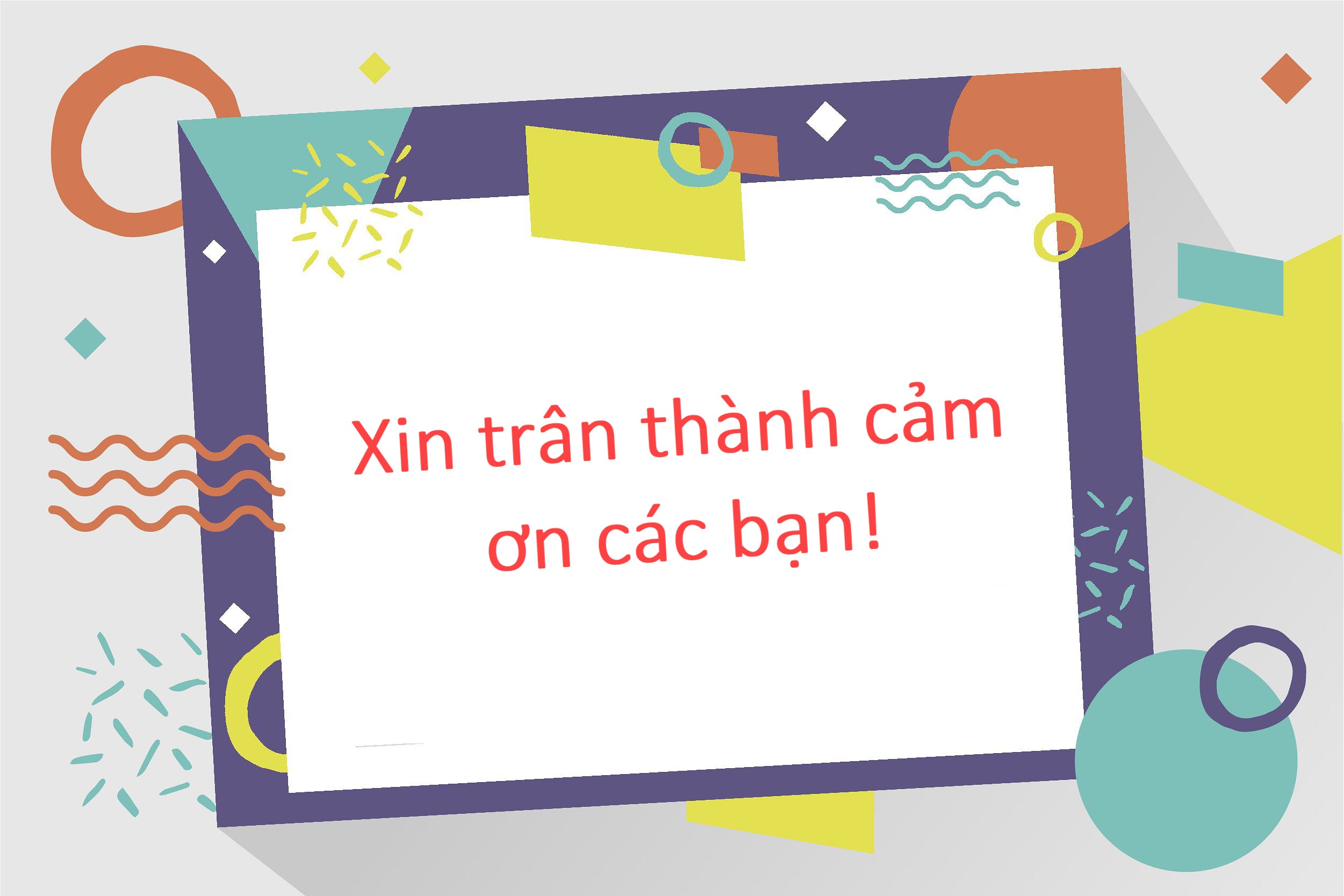 Những hình nền Powerpoint Thank You, Cảm ơn dùng cho Slide kết thúc