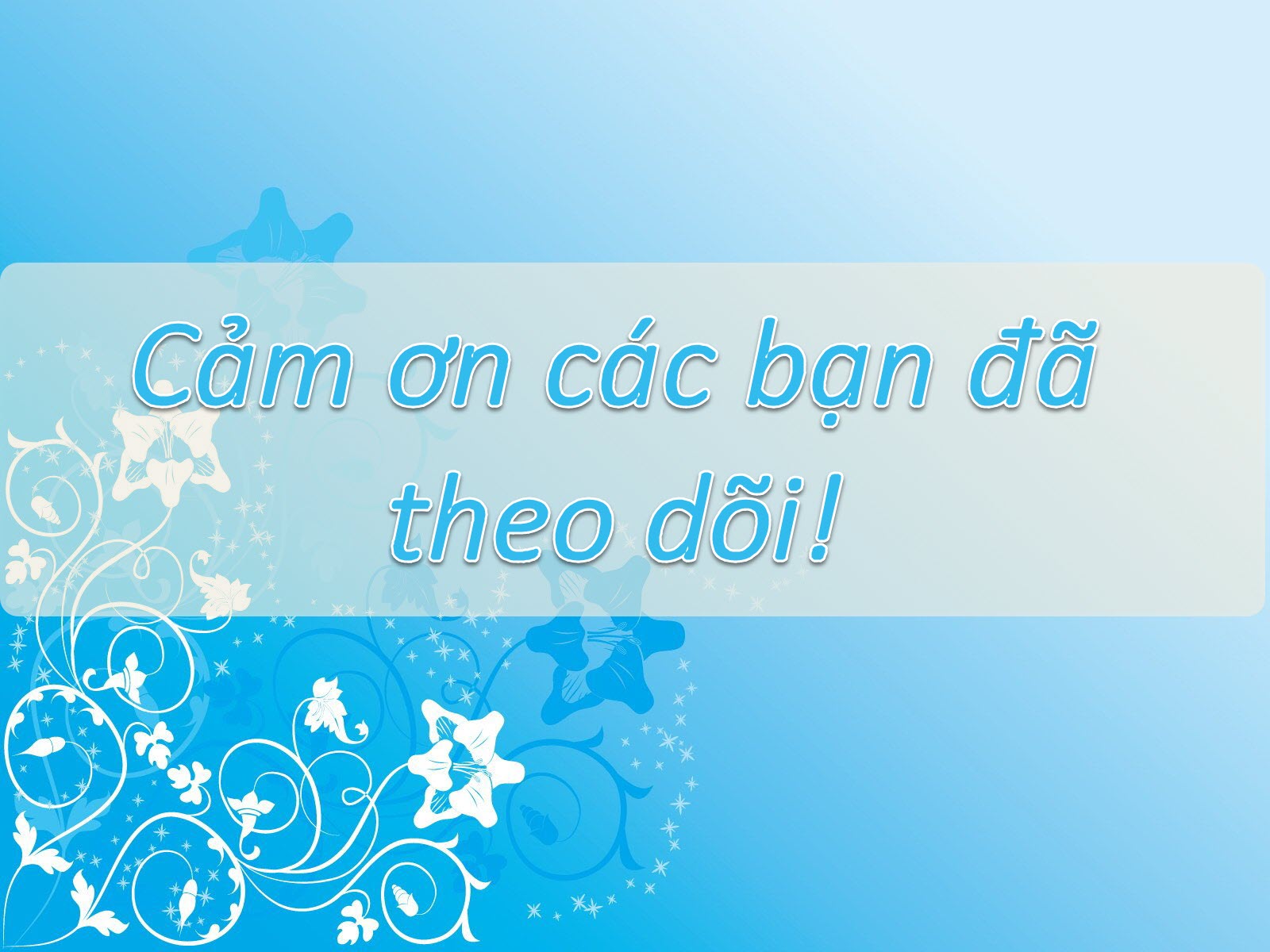 Những hình nền Powerpoint Thank You, Cảm ơn dùng cho Slide kết thúc