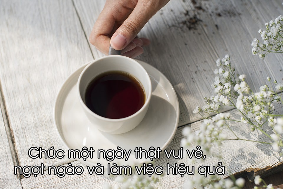 Bức tranh chúc buổi sáng tươi mới và đẹp đẽ