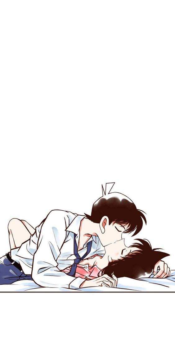 Hình ảnh Shinichi và Ran hôn nhau đẹp nhất