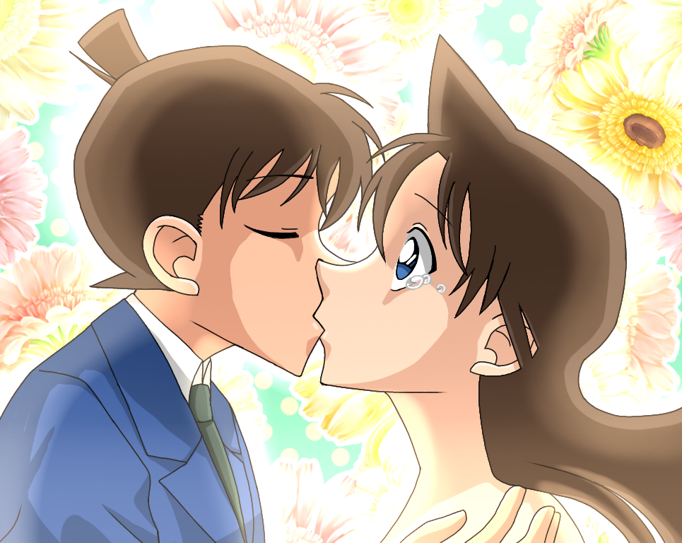 Hình ảnh Shinichi và Ran hôn nhau đẹp nhất