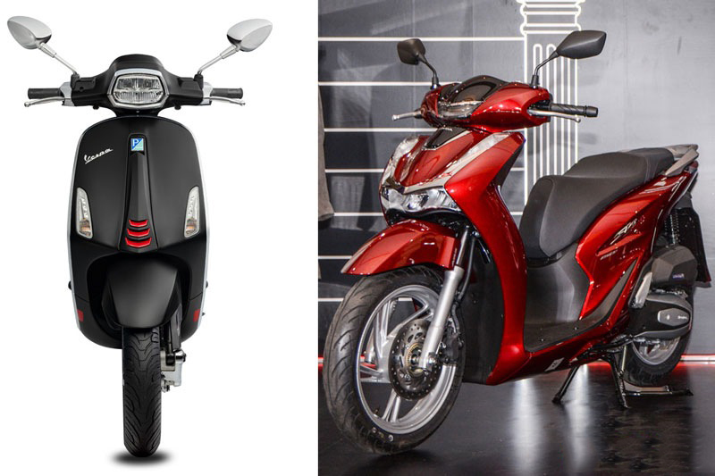 So sánh giữa Honda và Vespa - Xe Vespa - Piaggio