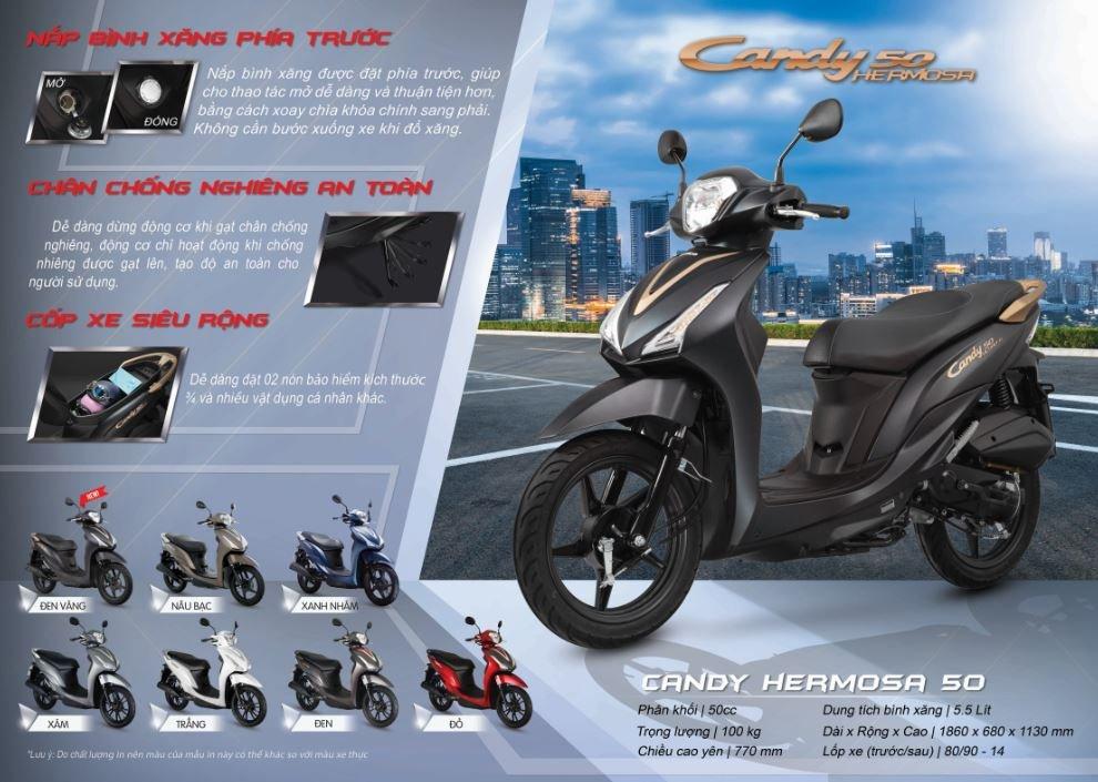 Xe Ga Kymco Candy Hermosa 50cc 2024