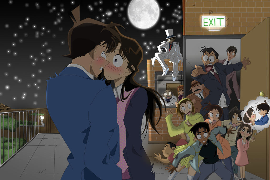 Hình ảnh Shinichi và Ran hôn nhau đẹp nhất