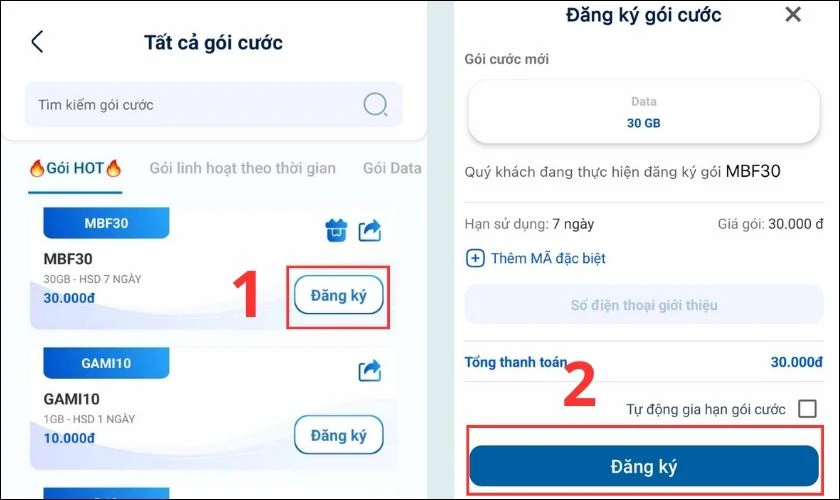 Đăng ký gói cước 4G MobiFone không giới hạn cực hot