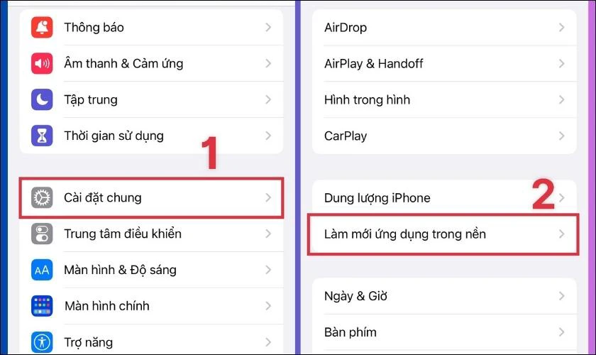 Làm mới ứng dụng trong nền là gì? Có tốn pin iPhone không?