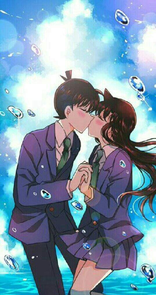 Hình ảnh Shinichi và Ran hôn nhau đẹp nhất