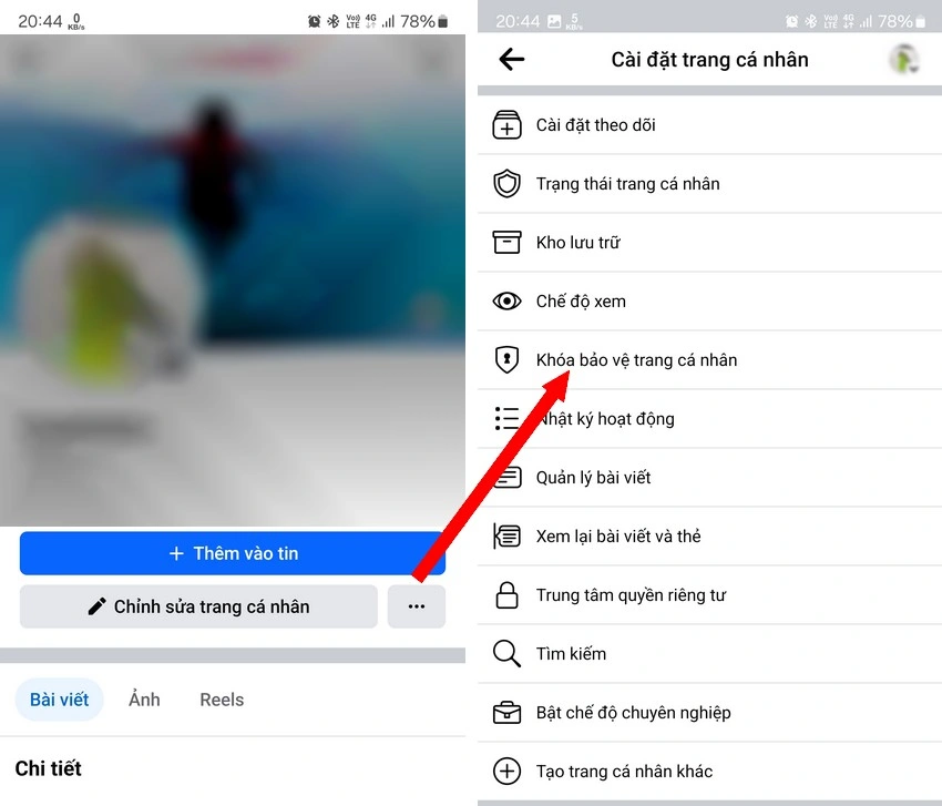 Cách khóa trang cá nhân với người lạ trên Facebook