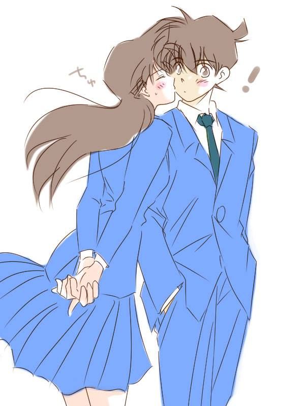 Hình ảnh Shinichi và Ran hôn nhau đẹp nhất