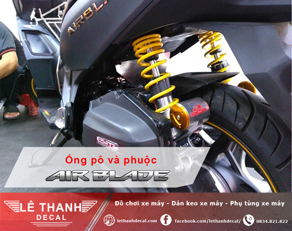 Đồ chơi xe máy Air Blade và những phụ kiện cần lắp đặt hiện nay