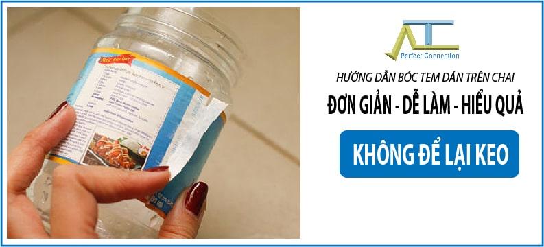 3 Cách Bóc Tem Dán Trên Chai Nhựa Đơn Giản - Không Bám Keo