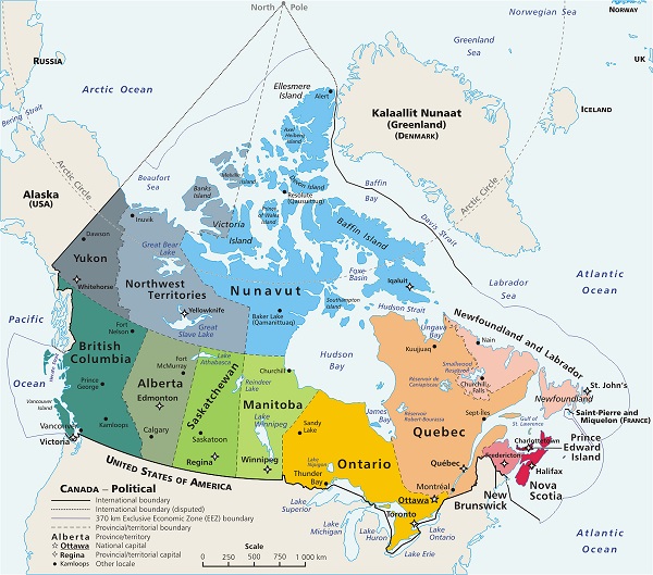 Canada thuộc châu nào? Khám phá sự thật về vị trí địa lý của Canada