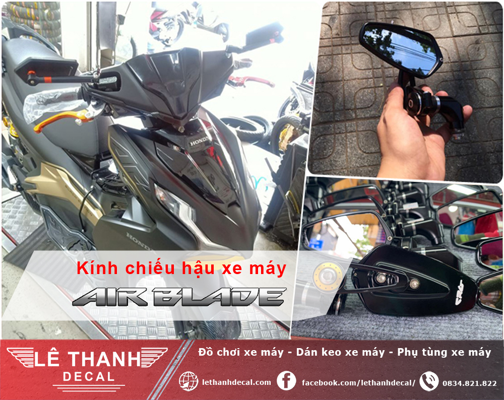 Đồ chơi xe máy Air Blade và những phụ kiện cần lắp đặt hiện nay