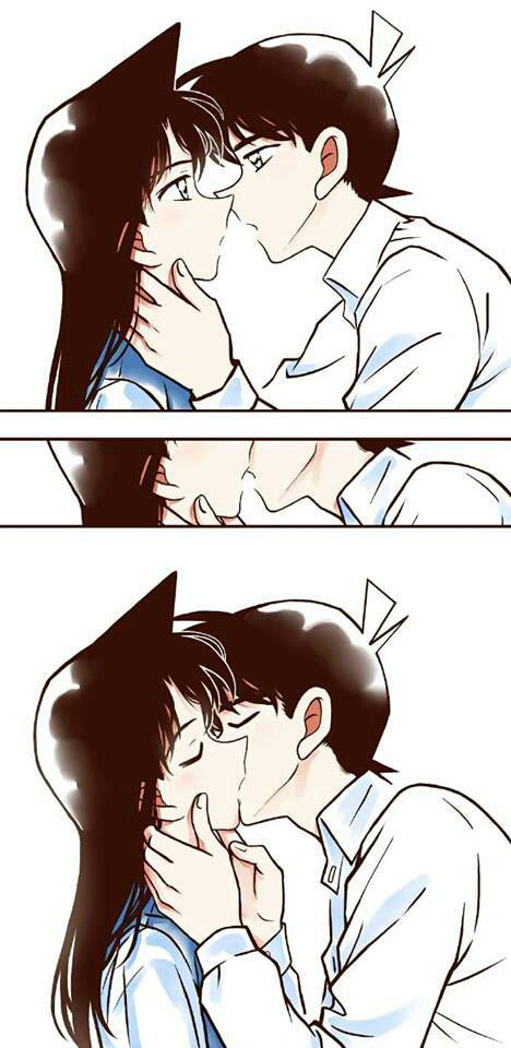 Hình ảnh Shinichi và Ran hôn nhau đẹp nhất