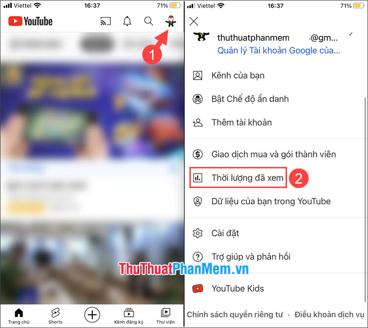 Cách đặt giờ tự động tắt YouTube trên điện thoại