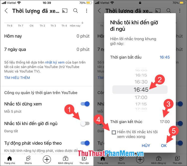 Cách đặt giờ tự động tắt YouTube trên điện thoại