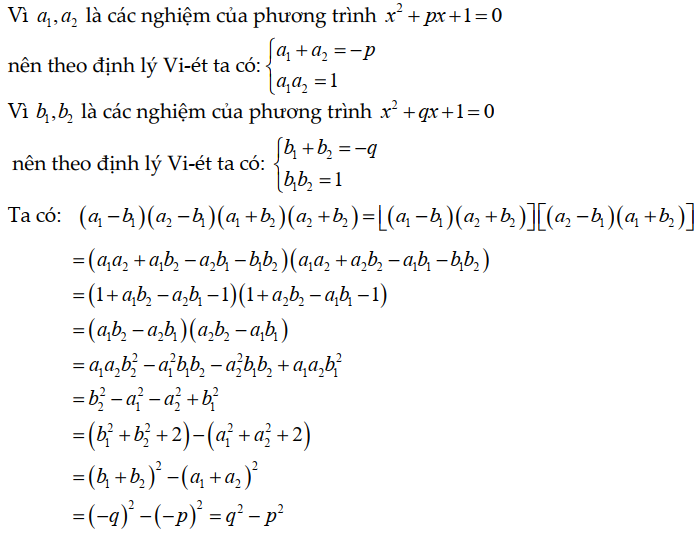 Các dạng bài hệ thức Viet (Có kèm ví dụ cụ thể)