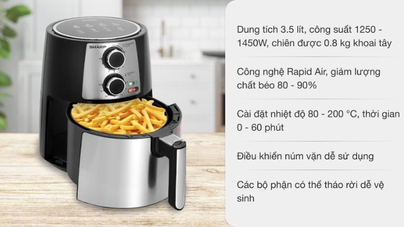 10 mẫu nồi chiên không dầu giá dưới 2 triệu đồng cực đáng sắm cho căn bếp