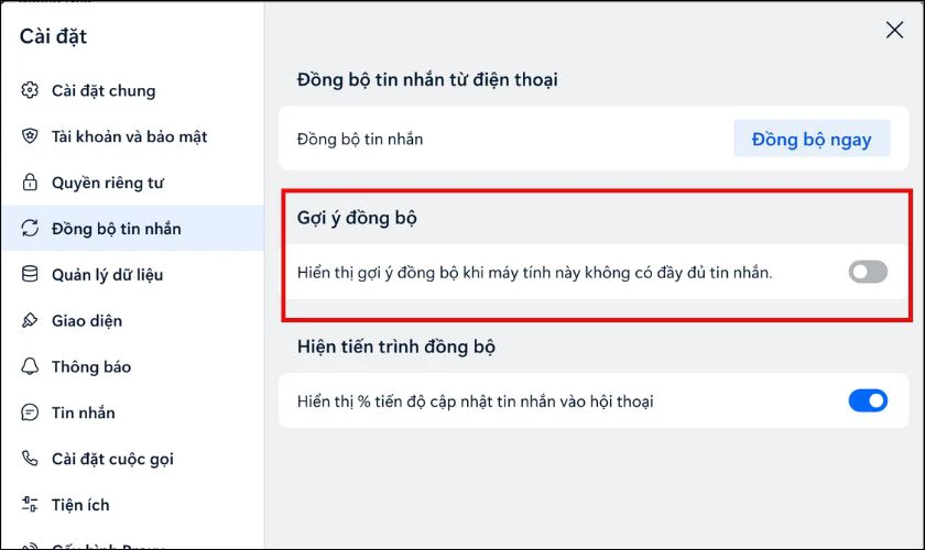 Hướng dẫn đồng bộ tin nhắn Zalo trên điện thoại, máy tính cực dễ