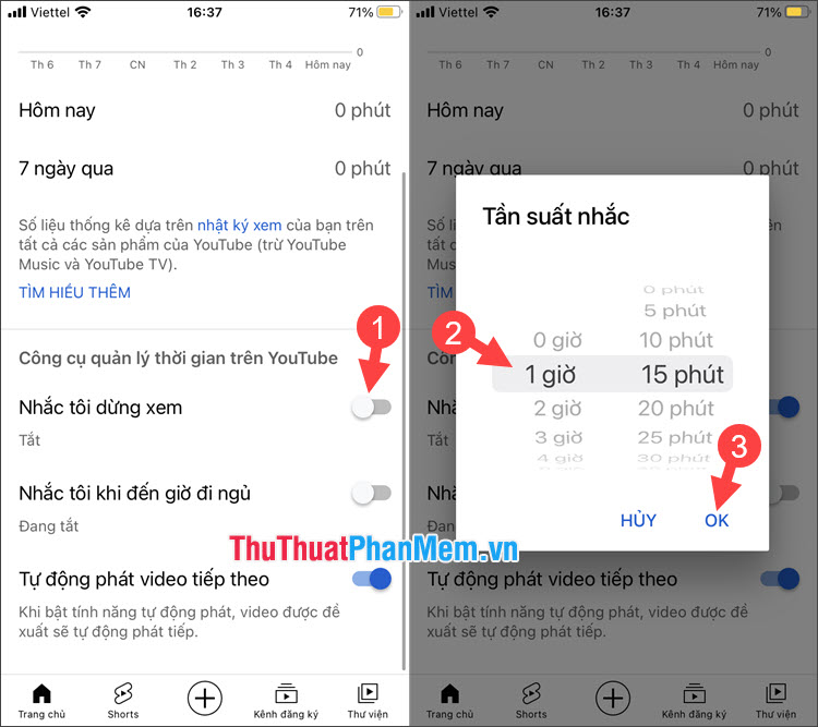 Cách đặt giờ tự động tắt YouTube trên điện thoại