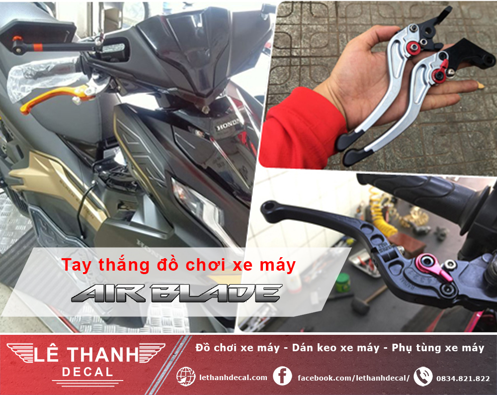 Đồ chơi xe máy Air Blade và những phụ kiện cần lắp đặt hiện nay