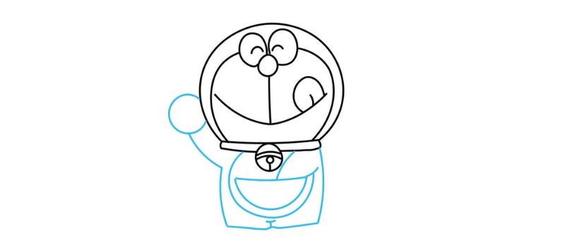 6 cách dạy bé vẽ Doraemon siêu dễ thương và cực đơn giản